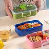 700 мл детский ланч-бокс Bento герметичная коробка для закусок мультяшный без BPA удобный контейнер для переноски детского питания для школы и приключений на свежем воздухе