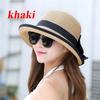 Летняя соломенная шляпа для женщин Универсальная шляпа от солнца Складная пляжная шляпа
