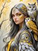 New Arrival Sale 5D Diamond Painting Woman Tiger Owl Full Square Round Drill Animal Cross Stitch Fairy Embroidery Mosaic Art