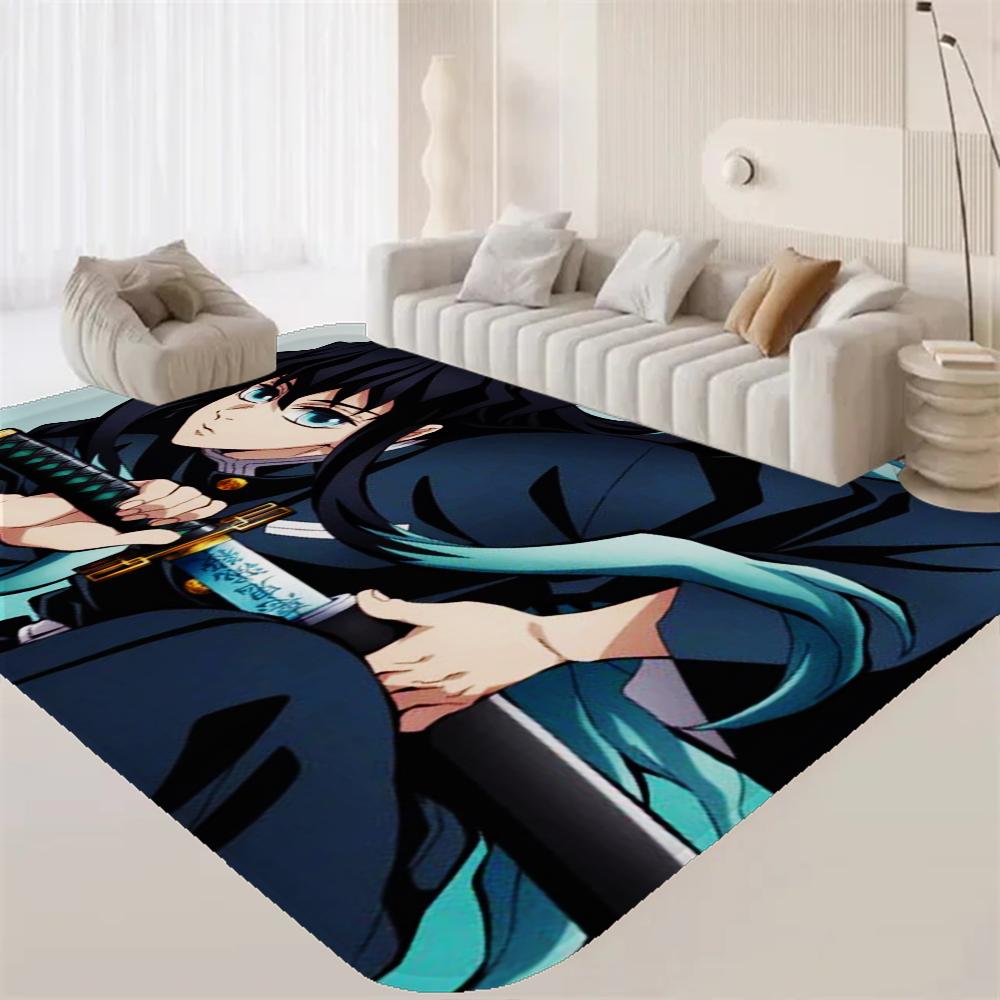 Аниме Муичиро Токито Ковер для прихожей Моющийся Нескользящий Коврик для зоны дивана и кресел в гостиной Кухонный коврик Прикроватный коврик