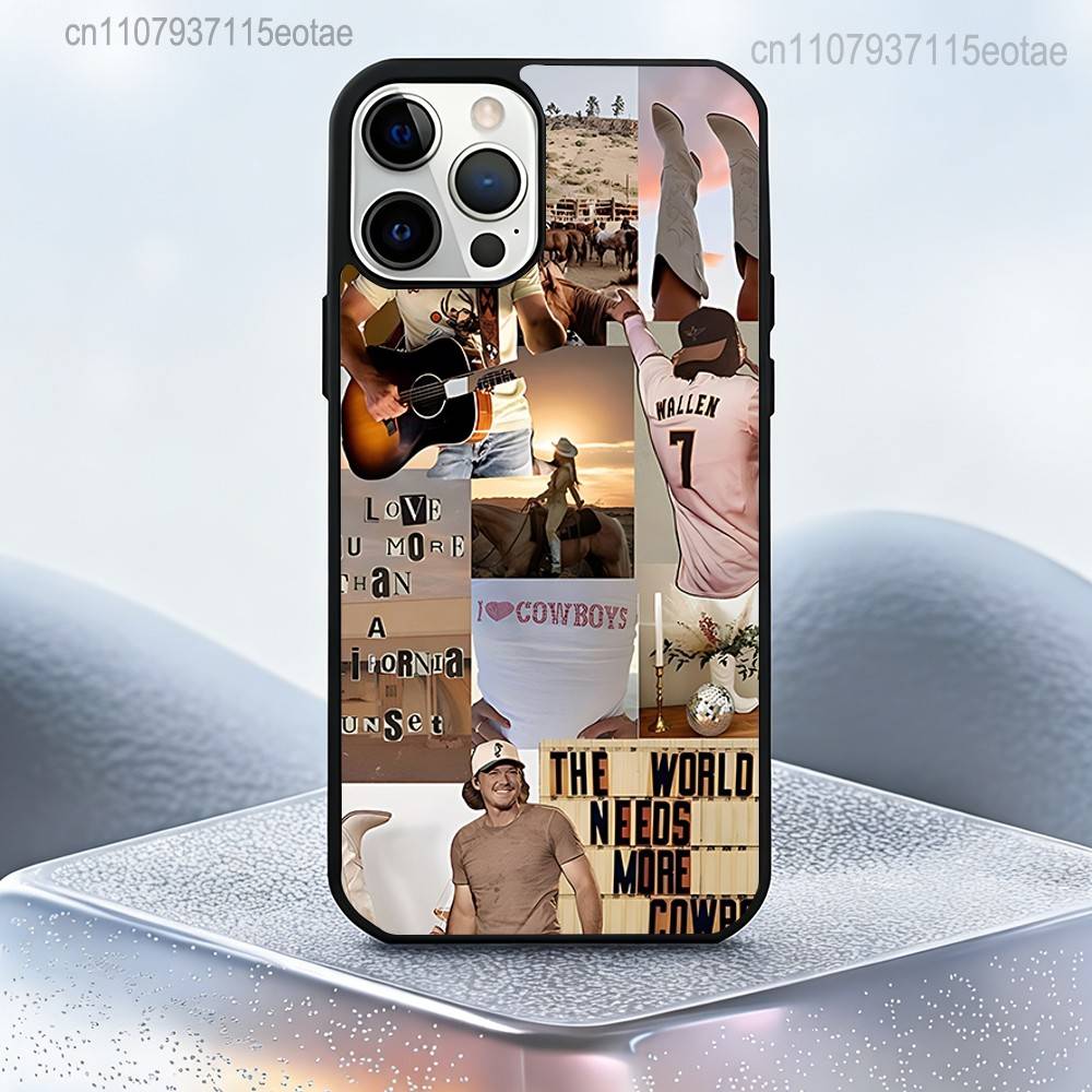 M-Morgan певец W-Wallen MW Магнитный чехол для телефона Для IPhone 14 16 17 13 12 11 15 Pro Max Plus Для Magsafe Беспроводная зарядка Чехол