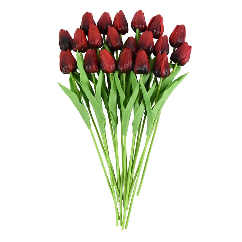 10 головок, роскошные искусственные тюльпаны, цветы, белый настоящий сенсорный букет, искусственный цветок из пены, свадебный дом, гостиная, рождественское украшение