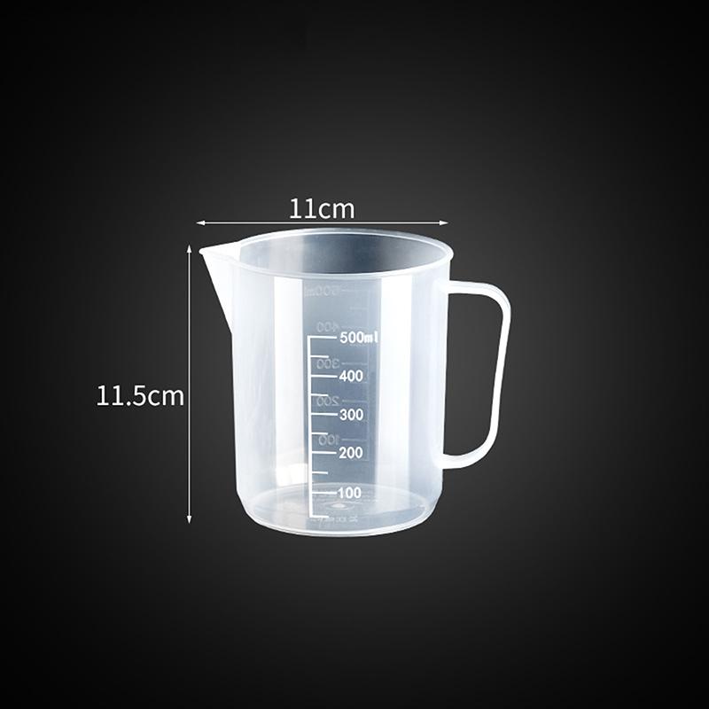 1PC 1000ML Non-stick Silicone Measuring Cup Food Grade Household Graduated Cups Kitchen Baking Measuring Tools High Volume