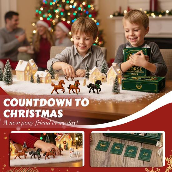 Advent Calendar 2025 24-Day Christmas Countdown Calendar Multifunctional Holiday Decoration for Kids Rooms Houses Cars Festive Fun Gift