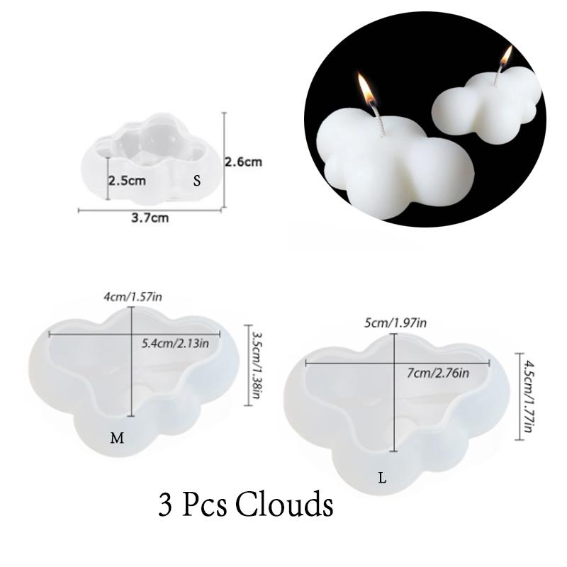 Форма для выпечки «Сделай сам» с 36 полостями «Облака», многоразовая форма для конфет, желе, помадки, мусса, торта, шоколадного пудинга, кухонные принадлежности, аксессуары