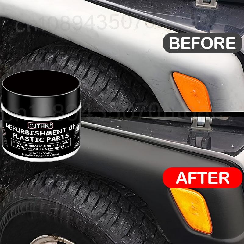 Автомобильный пластиковый реставратор Вернуться к черному блеску Средства для чистки автомобиля Пластик Кожа Восстановление Авто Полировка и ремонт Покрытие Восстановитель
