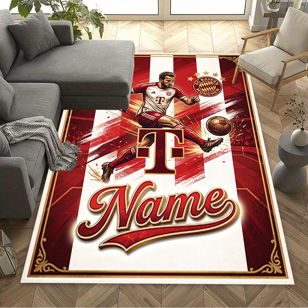 Bayern Munich Fan Gear Floor Mat Suitable for Kitchen Bedrooms Balcony Game Room Anti-slip Rug Office home decor Perfect Birthday/Christmas Gift Idea