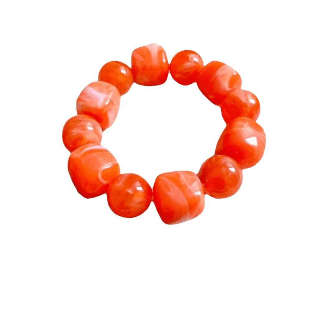 Round Beaded Bracelet Square Acrylic Hand Jewelry Cute Women Bracelet Gifts