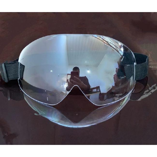 New Lei Feng hat with large lenses for men and women, transparent anti-fog lenses, wind and sand splash protection, integrated eye mask goggles