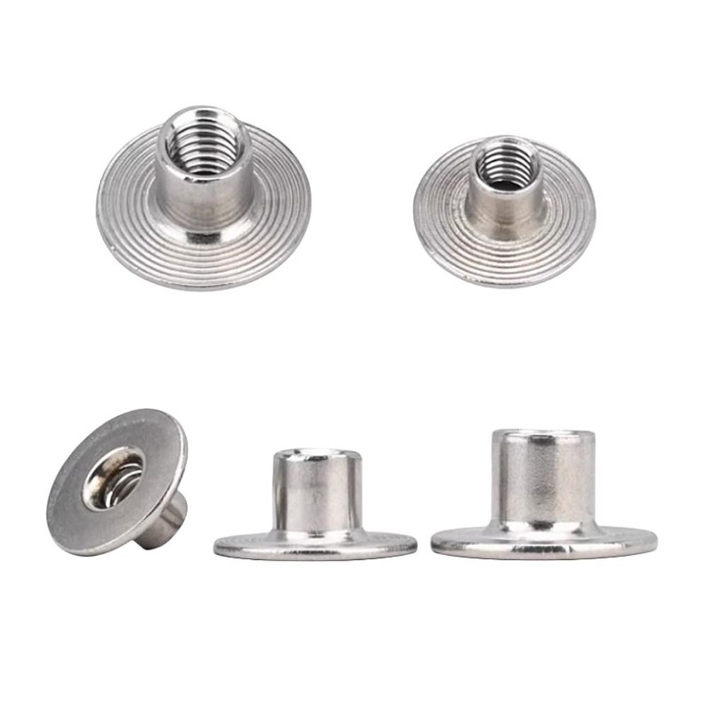 30Pcs Carbon Steel T-Shaped Weld Nut for Furniture Sheet Metal Woodworking
