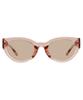 Очки солнцезащитные Овальные Толстые УФ УФ Стильные SUNCUTGlasses/УФ100% (белый (слоновая кость) - ZC251G07_40A1) [Без рецепта] Кошачий глаз, Ободок, Защита,