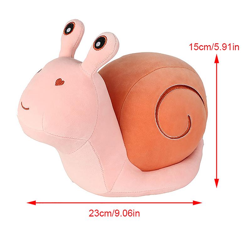 23 см Мультяшные плюшевые игрушки Улитки Милая подушка в виде животного Мягкие набивные Куклы Улитки Каваи Подушка для дивана Милый подарок на день рождения для девочек