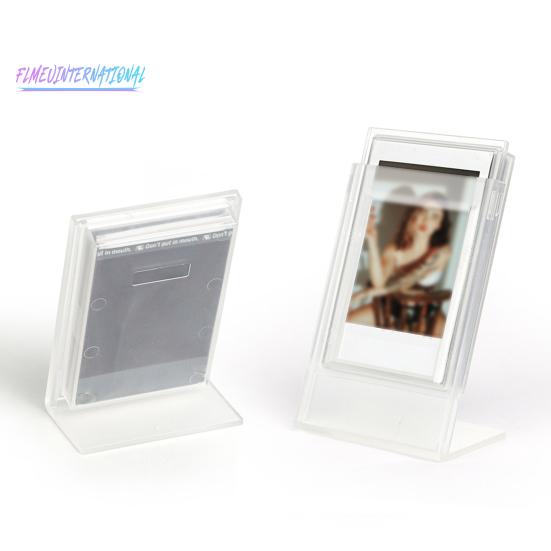 2 шт. 3-дюймовая фоторамка, отдельно стоящая L-образная форма, дисплей для хранения фотографий, однотонная акриловая долговечная настольная фоторамка с защитой от трещин