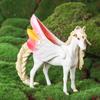 Oenux Mythical Rainbow Pegasus Simulation Animal Figures Model Fairy Tale Fly Horse Action PVC Educational Toys Girl Gift