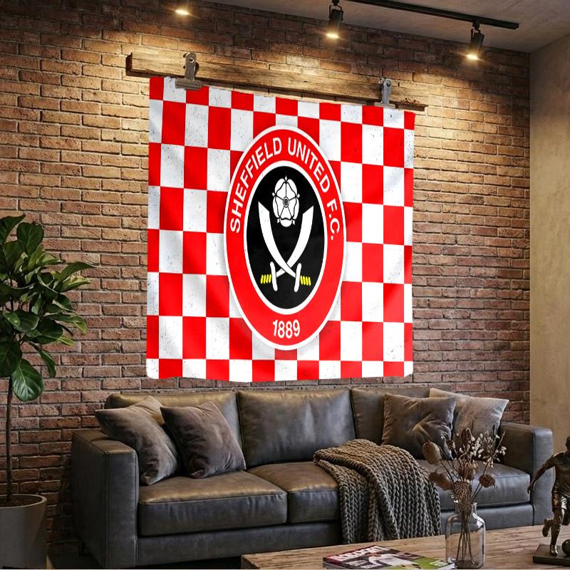 Sheffield Team Crest Tapestry Playroom Tapestry, Accessories for Bedroom,Livingroom, dormitory Room Wall Decor Fan Birthday Gifts