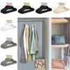 Hangers Velvet Flock Non Slip 360 Degree Hook Coats Hanging Plastic Adjustable