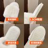 Модные зимние женские зимние домашние пушистые тапочки нескользящие повседневные домашние туфли на плоской подошве женские шлепанцы теплая обувь однотонные