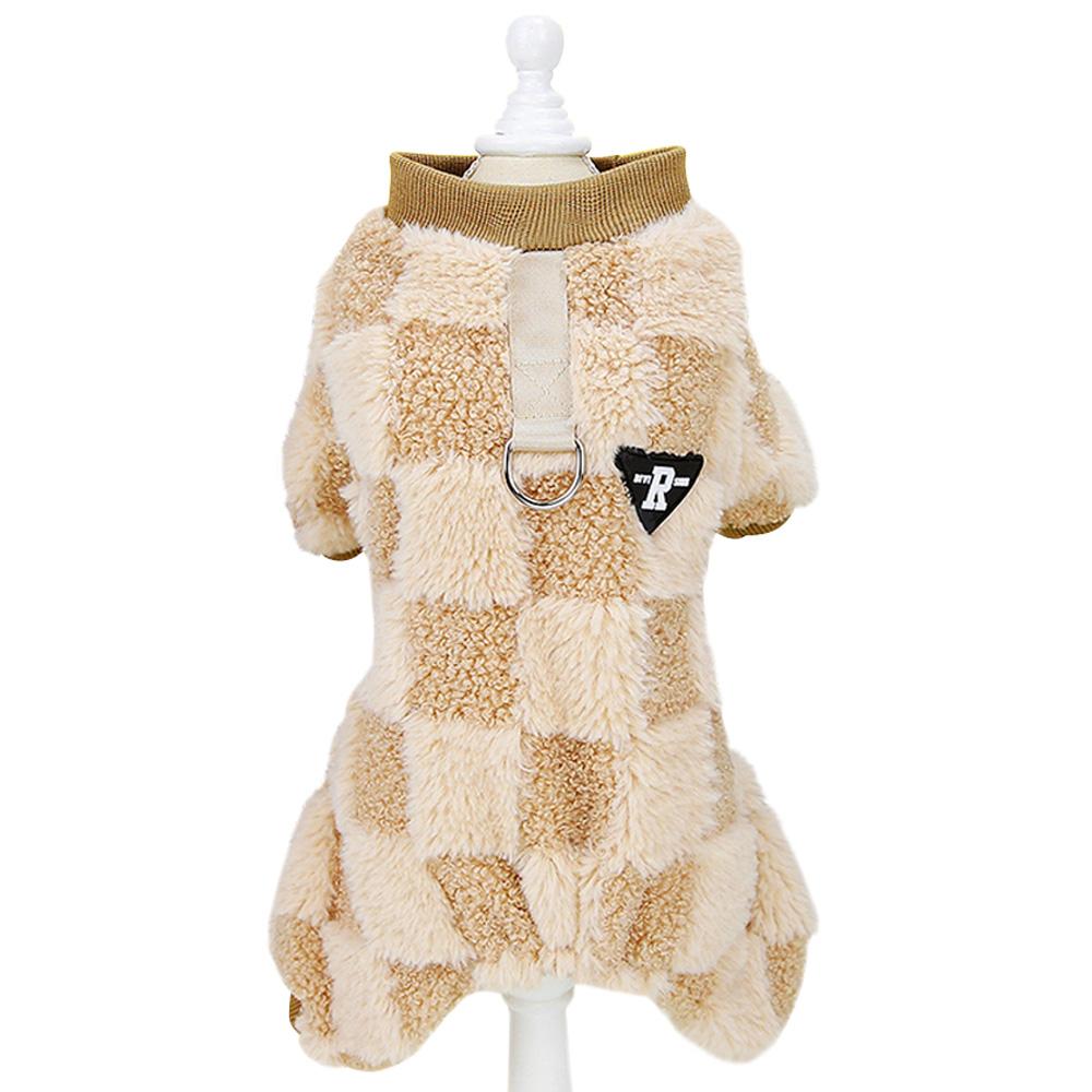 Зимний комбинезон для собак, теплая одежда из кораллового флиса для щенков маленьких и средних собак, мягкая куртка для домашних животных, пальто, одежда для чихуахуа и мопса