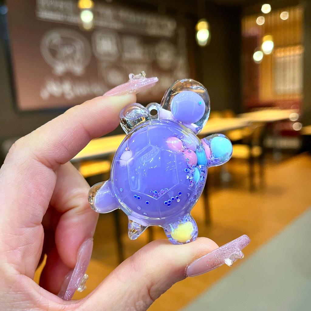 Diy Creative Table Toy Gift with Luminous Sand, Dazzling and Sparkling Turtle Ornaments