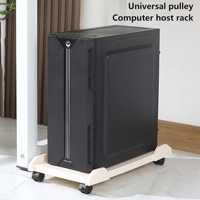 Компьютерная стойка, регулируемая мобильная подставка для процессора, игровой корпус для ПК с 4 колесиками, подходит для большинства ПК, подставка для компьютера под столом