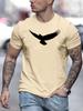 3D Printed Men's T-shirt Summer Loose Size Eagle Printed Round Neck Short Sleeve T-shirt Breathable Casual Fashion T-Shirt Top