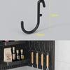 Черные настенные перфорированные панели с крючками для DIY-организации игровой комнаты
