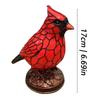 CardinalTable Lamp Natural Animal Bird Theme Lamp Christmas Desktop Decoration Lamp Home Office Desktop Decoration Ornaments