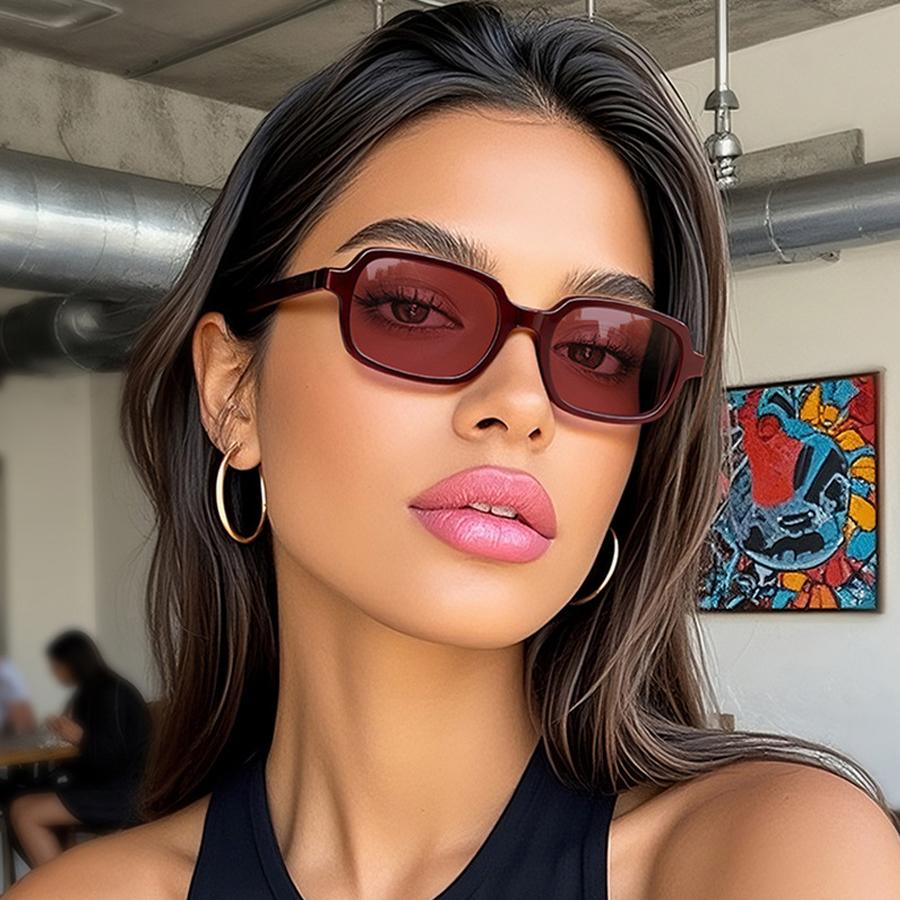 Square Sunglasses for Women Sunscreen Luxury Brand Small Frame Square Sunglasses Vintage Punk Sun Hip Hop Glasses