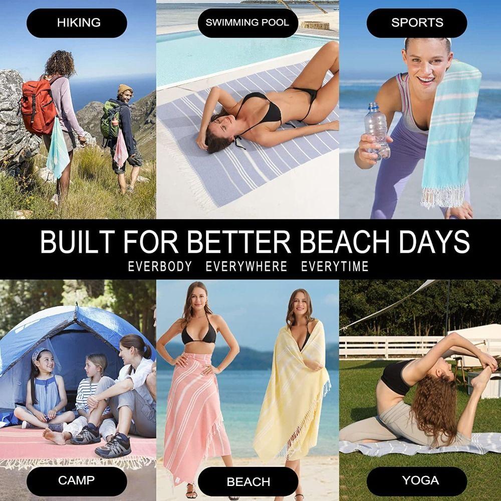 Absorbent Travel Blanket Lightweight Cotton Bath Towel Set New Oversized Turkish Beach Towel