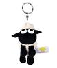 NICI Baby Shaun the Sheep Keychain, 10cm, German Plush Toy, BB 3089222, White