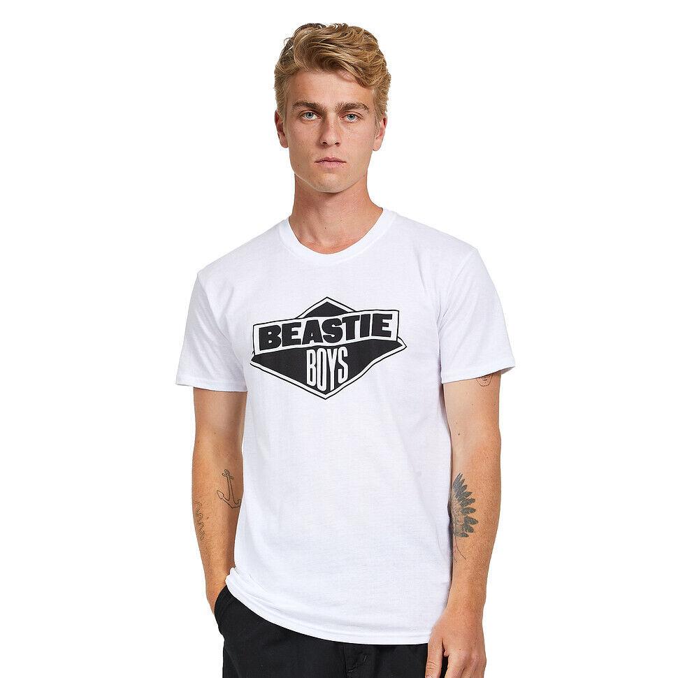 Белая футболка унисекс с логотипом Beastie BW