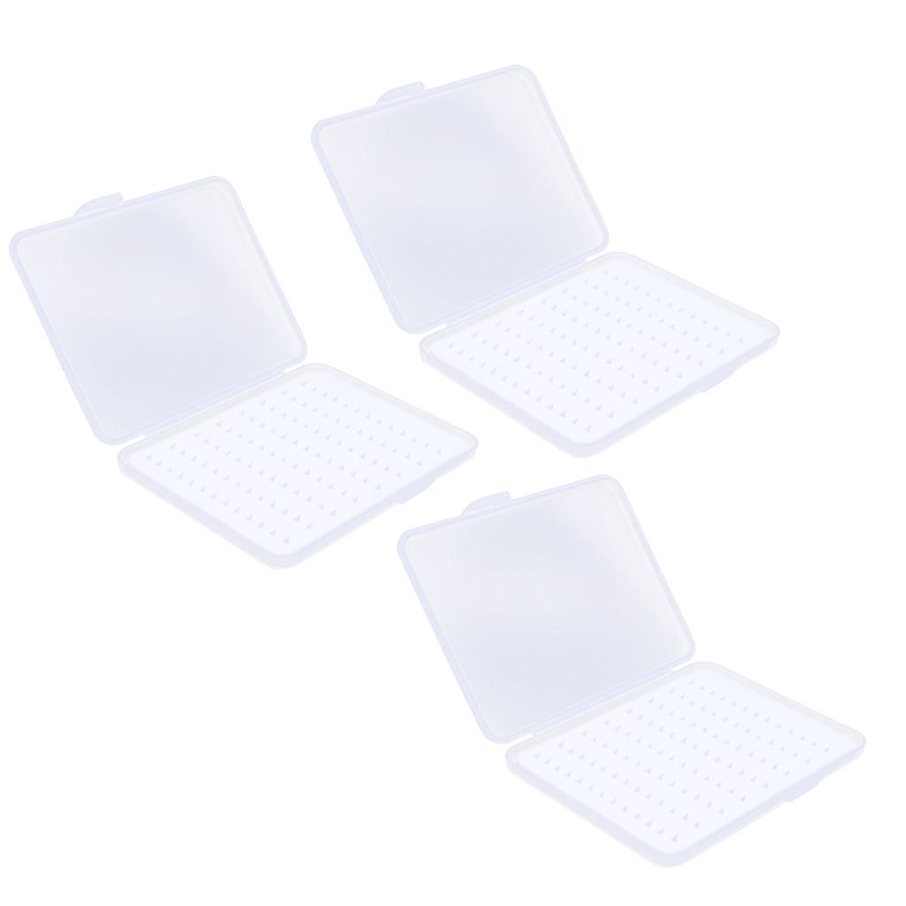 3Pcs Single Side Transparent Portable Fishing Lure Bait Waterproof Accessory Storage Boxmedium