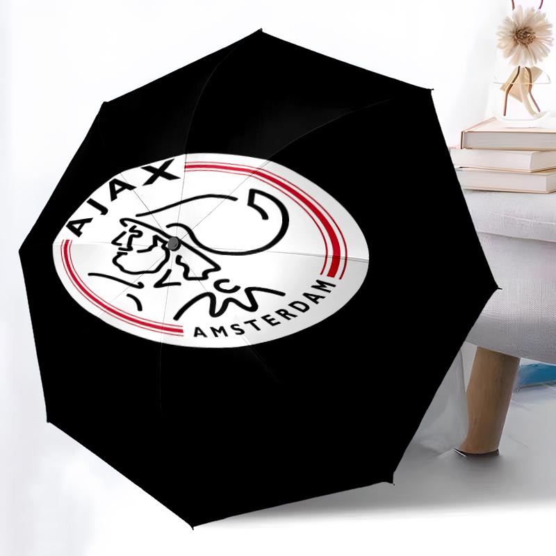 Printed AFC Ajax Printed Folding Umbrella,Outdoor,Leisure,And Travel Umbrella,Durable Umbrella Fabric,Birthday And Holiday Gift