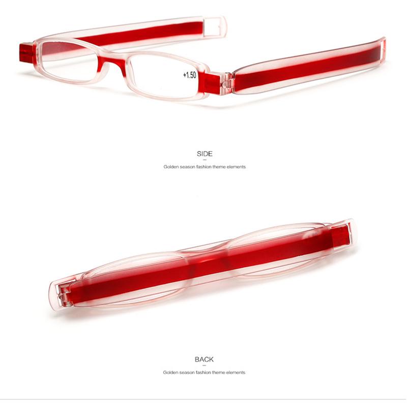 Портативные квадратные складные очки для чтения, вращающиеся на 360 градусов, пресбиопические, складные очки для чтения, унисекс