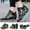 Fashion Camouflage Sneakers For Women Casual Canvas Shoes Lace Up High Top Outdoor Sneakers Womens Height Increase Shoes Size 42