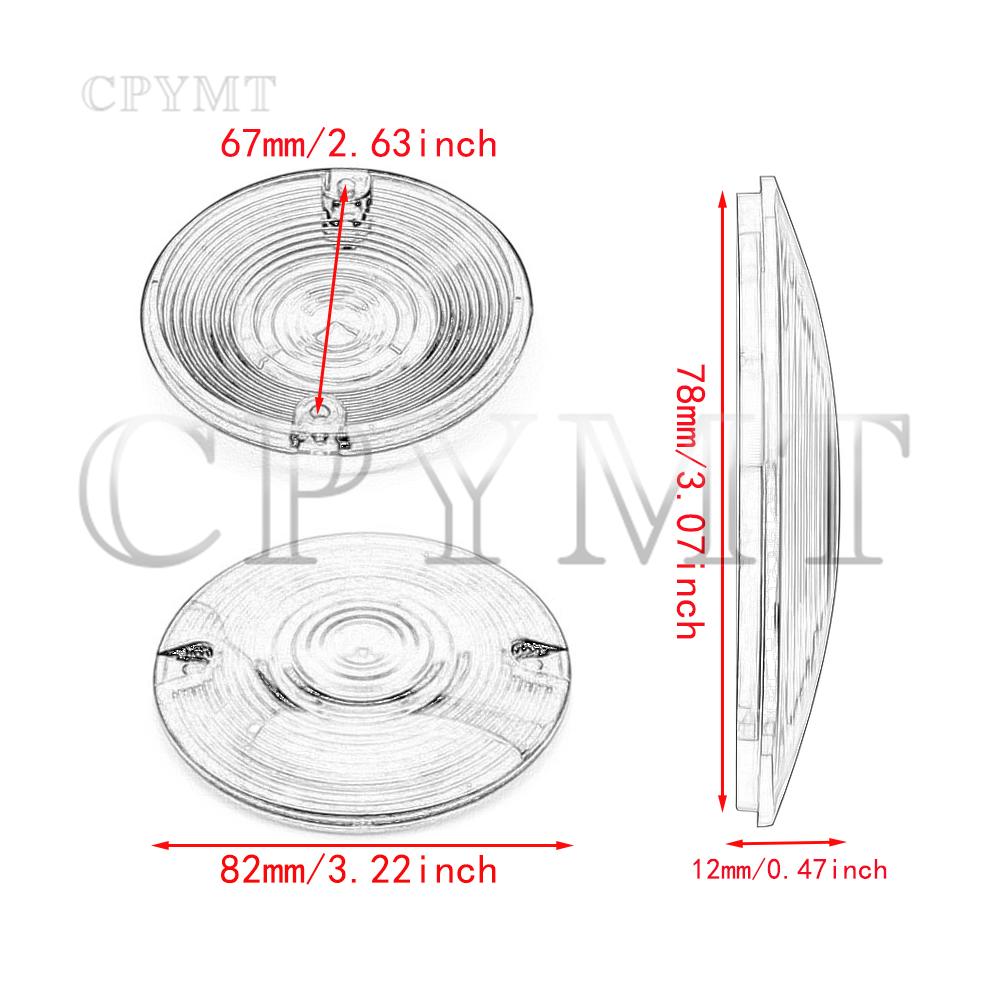 Комплект крышек для указателя поворота мотоцикла с лампочками 1156 1157, подходит для Harley Touring Road Electra Glide Road King