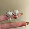 Opening Adjustable Pearl Ring Imitation Pearl Korean Pearl Ring Luxury Pearl Open Rings  Wedding