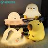 Cute Capybara Night Light Touch Control Rechargeable LED Bedside Lamp Kids Room Decor with 3 Brightness Levels Timer