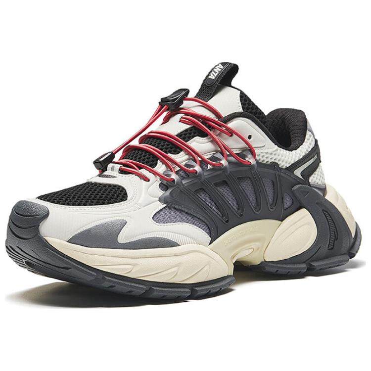 Anta Retro Chunky Men's Casual Shoes Black White Grey 112438898-1