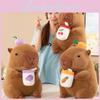 Fruit Milk Tea Cup Capybara Plush Toy Dolls Room Decoration Grape Carrot Cherry