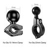 1 Inch Ball Head Mount Adapter Motorcycle Bicycle Handle Bar Clip Clamp Rearview Mirror Bracket Holder Mounts Accessories