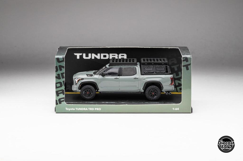 FREESTYLE GCD Scale Toyota Tundra TRD PRO Lunar Rock Кастомная модель DiecastTalk Багажник на крышу 1/64 (Включает и Аксессуары) DTG0023-LR