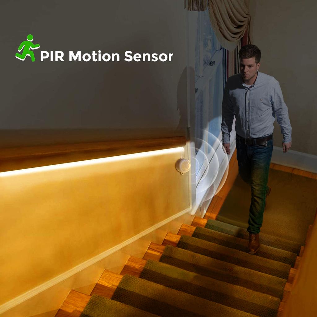 PIR Motion Sensor Bedside Decor Lamp COB LED 12V COB Led Strip Tiras De Luces Led Christmas Lights Ribbon Rope Light Bathroom