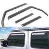 Car Window Sunvisor Deflector Shield Rain Sun Visor Guard For Jeep Wrangler JK JL Unlimited 4-Door 2007-2017 2018- 2023