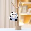 Panda Keychain Fat Cute Cartoon Girl Backpack Decoration Hanging Plush Doll Gift