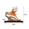 Deer Sculpture Home Decor Decorative New Year Ornament Crafts Reindeer Statue for Entrance Living Room Bookshelf Bedroom Desk