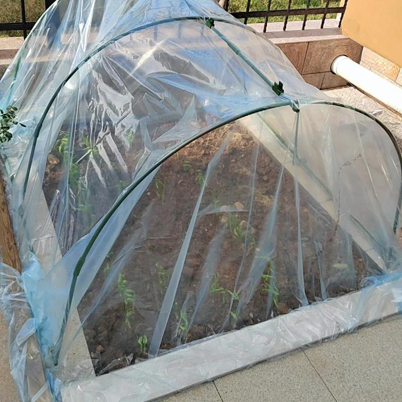 Комплект обручей для теплицы Садоводство Поддержка растений Выращивание рассады Арка Кронштейн для сарая Сетка для защиты от насекомых Каркас для овощного поля Туннель