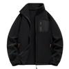 New Autumn and Winter Fleece Jacket for Men with Velvet Warm Stand Collar Loose Casual Fleece Jacket for Men