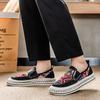 Printed Canvas Loafers Shoes for Man Platform Original Men Fashion Espadrilles Casual Slip-on Designer Sneaker Man Driving Shoes