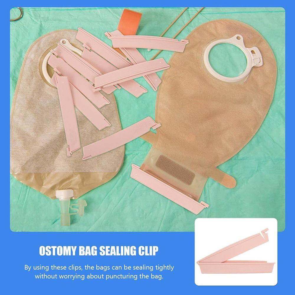 Инструменты для послеоперационного ухода Дренируемый мешок Зажим Герметичные уплотнительные планки для колостомы Клипса для стомного мешка